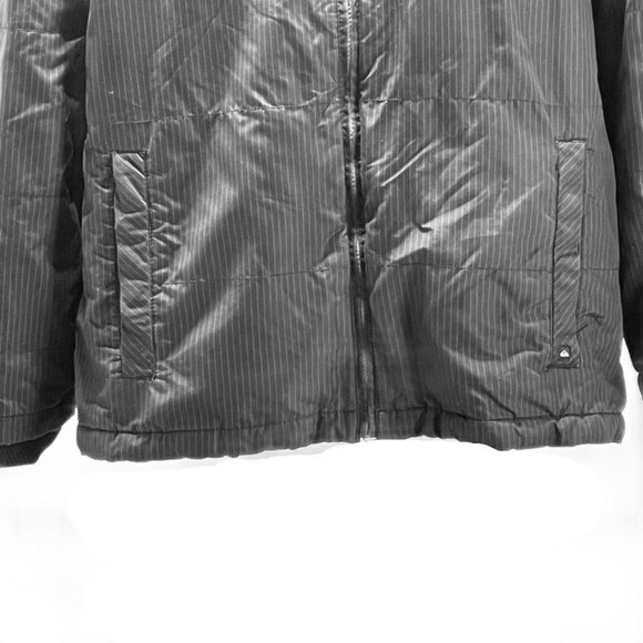 Quiksilver Mens Black Soft Shell Jacket Size Large With Zipper Closure & Soft Fl - Picture 9 of 12